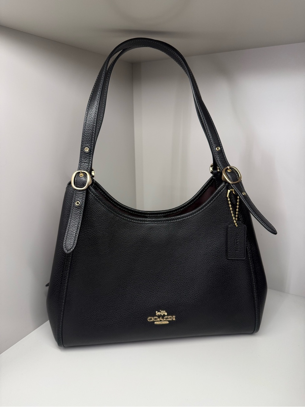 Coach Erin shoulder bag, black, brand new with tags